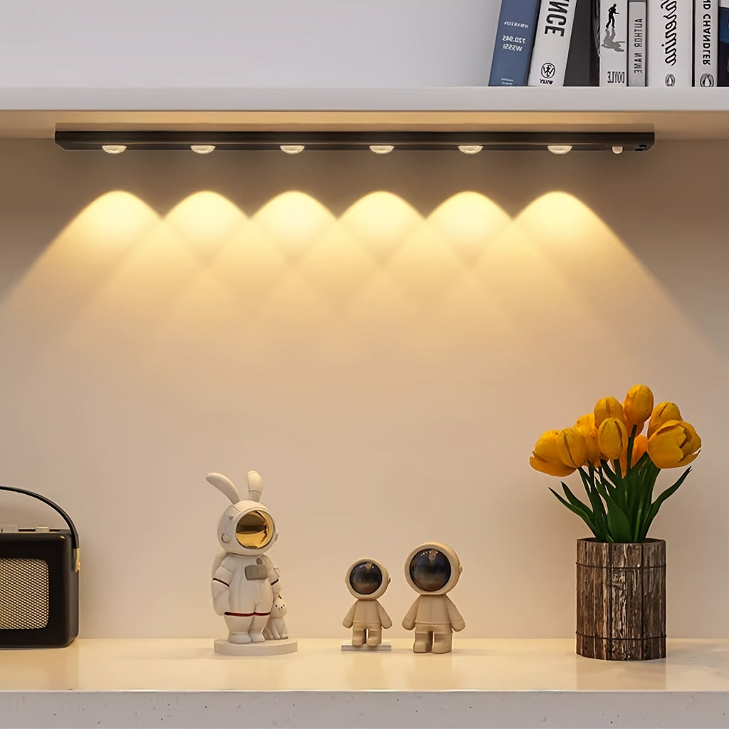 LED Motion Sensor Strip Light Wireless Rechargeable Cabinet Lighting