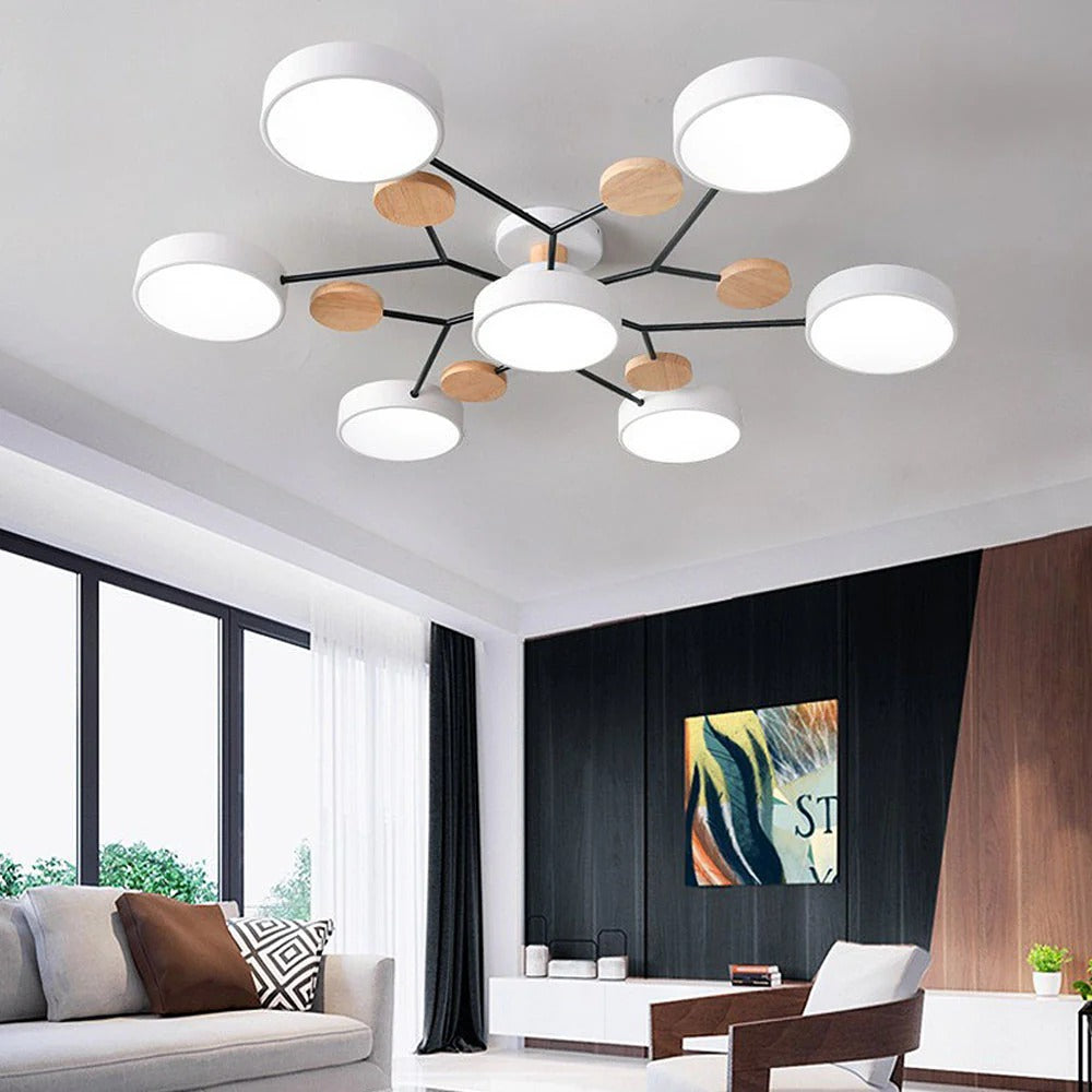 Modern LED Flush Ceiling Light Multi-Light Indoor Lighting Fixture