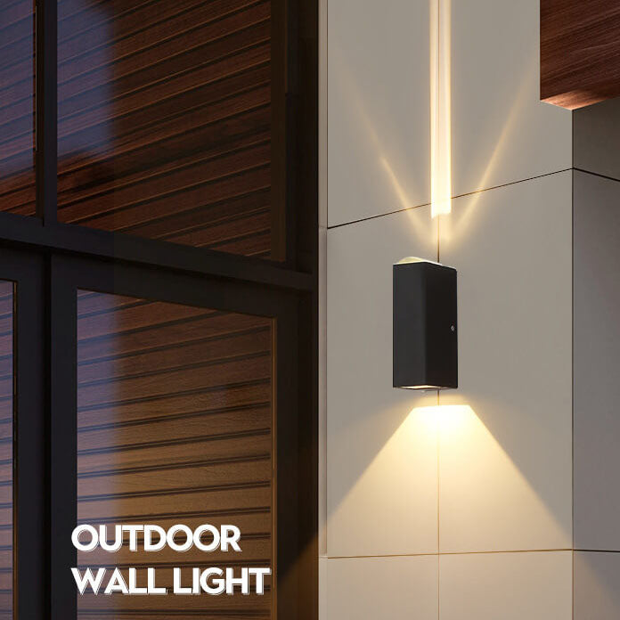 Outdoor Wall Mounted LED Light Modern Rectangular Patio Lighting