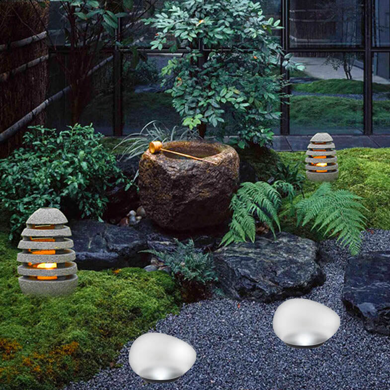 Solar Garden Pebble Light Outdoor Pathway & Patio Lighting