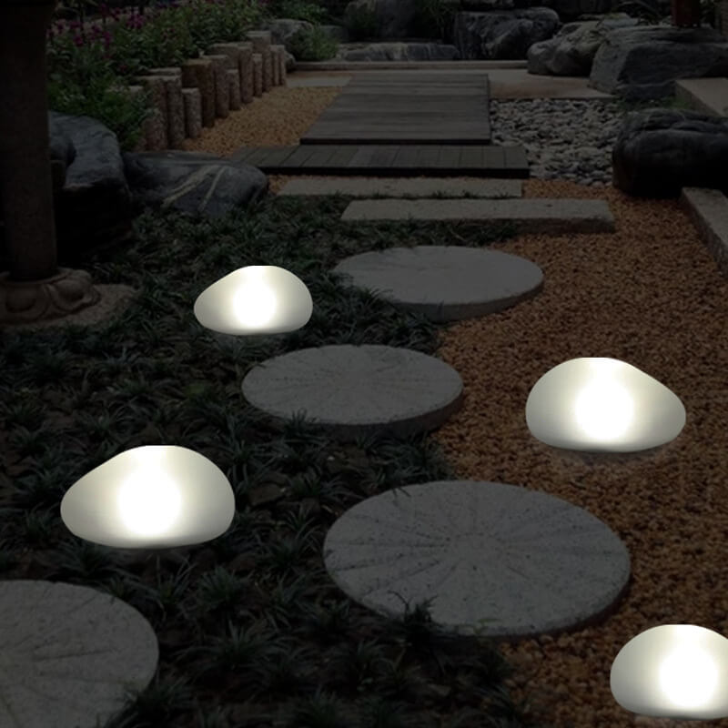 Solar Garden Pebble Light Outdoor Pathway & Patio Lighting