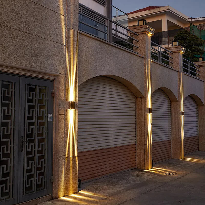 Outdoor Wall Mounted LED Light Modern Rectangular Patio Lighting