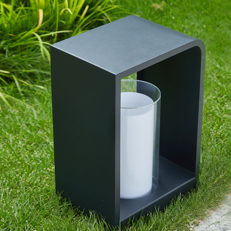 Outdoor LED Path Light Contemporary Square Garden Lighting