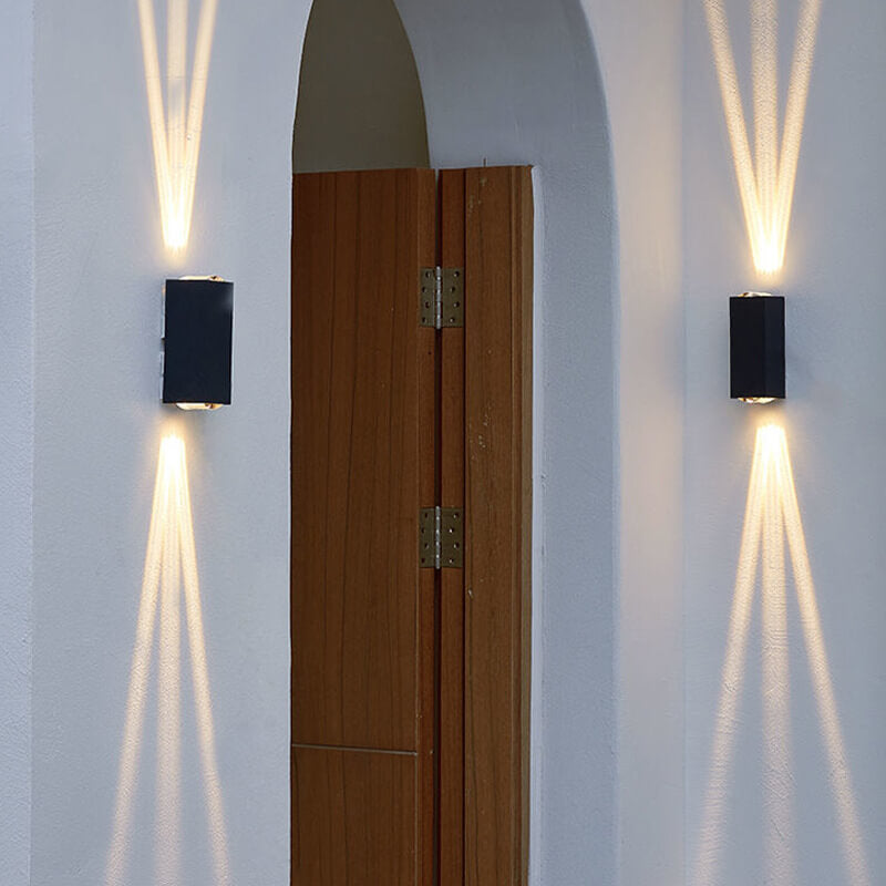 Outdoor Wall Mounted LED Light Modern Rectangular Patio Lighting