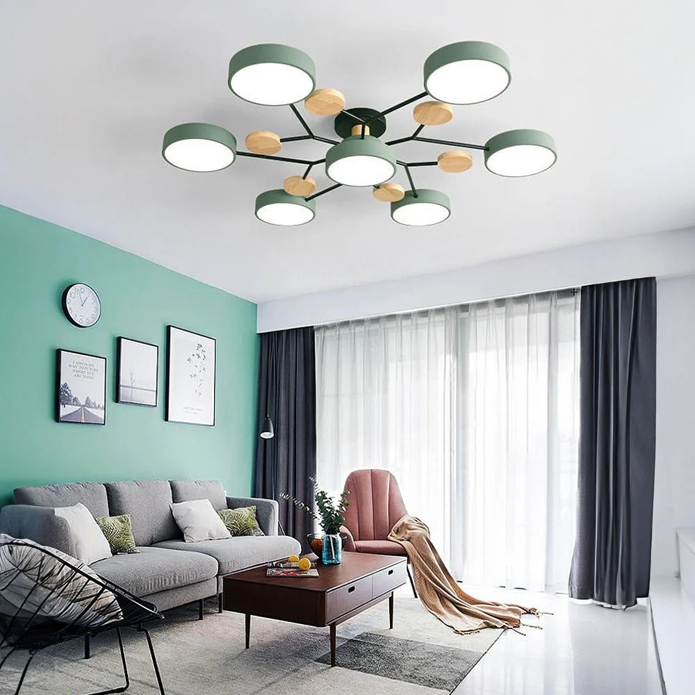 Modern LED Flush Ceiling Light Multi-Light Indoor Lighting Fixture