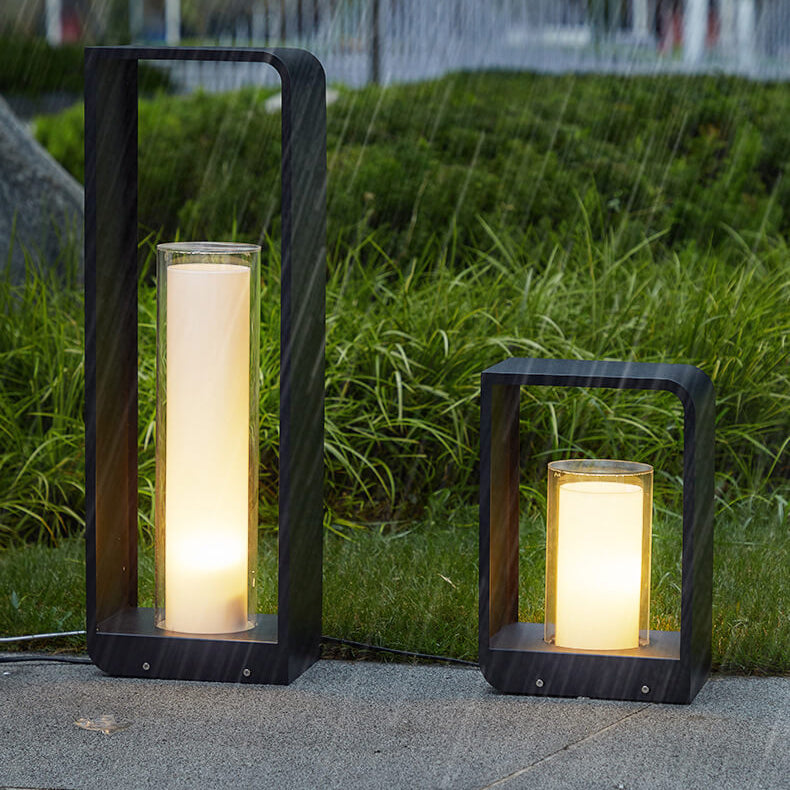 Outdoor LED Path Light Contemporary Square Garden Lighting