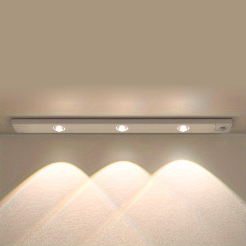 LED Motion Sensor Strip Light Wireless Rechargeable Cabinet Lighting