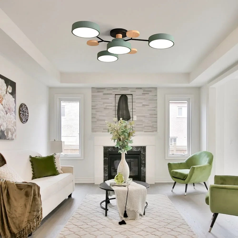 Modern LED Flush Ceiling Light Multi-Light Indoor Lighting Fixture