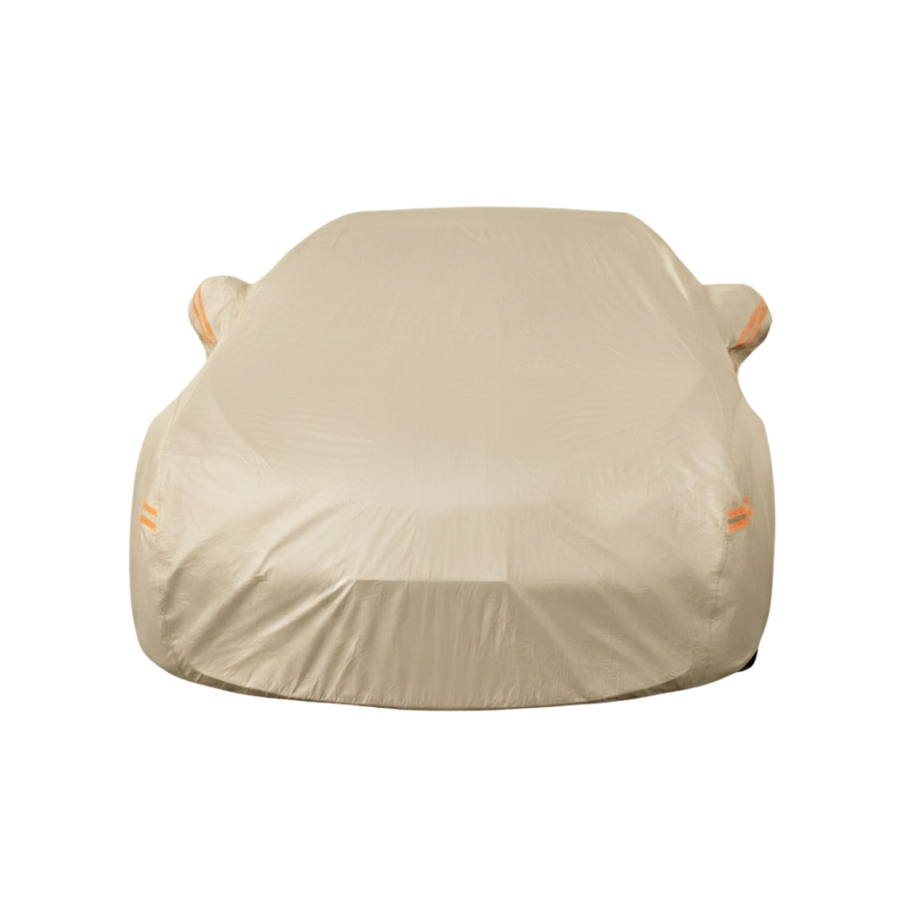 10-Layer Water-Resistant Reflective Vehicle Cover With Straps