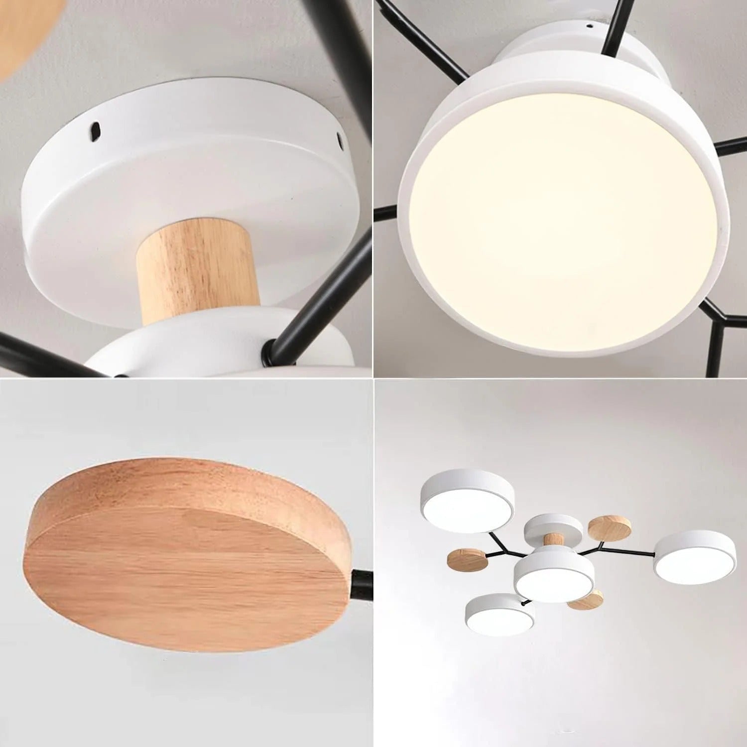 Modern LED Flush Ceiling Light Multi-Light Indoor Lighting Fixture