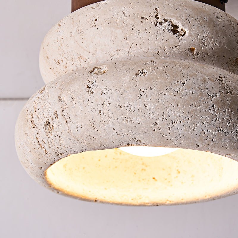 Sculpted Stone Effect Ceiling Light – Modern Indoor Fixture