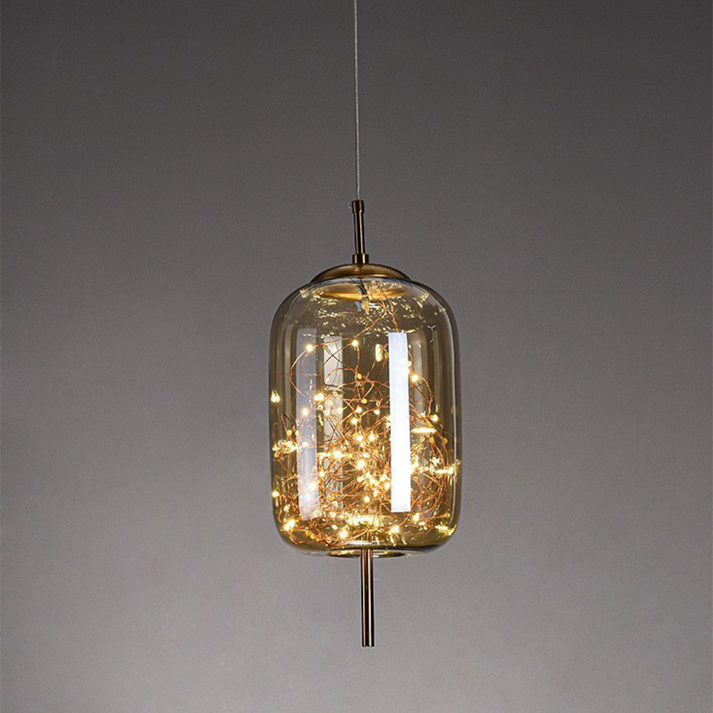 Modern LED Pendant Light Decorative Glass Indoor Ceiling Lighting