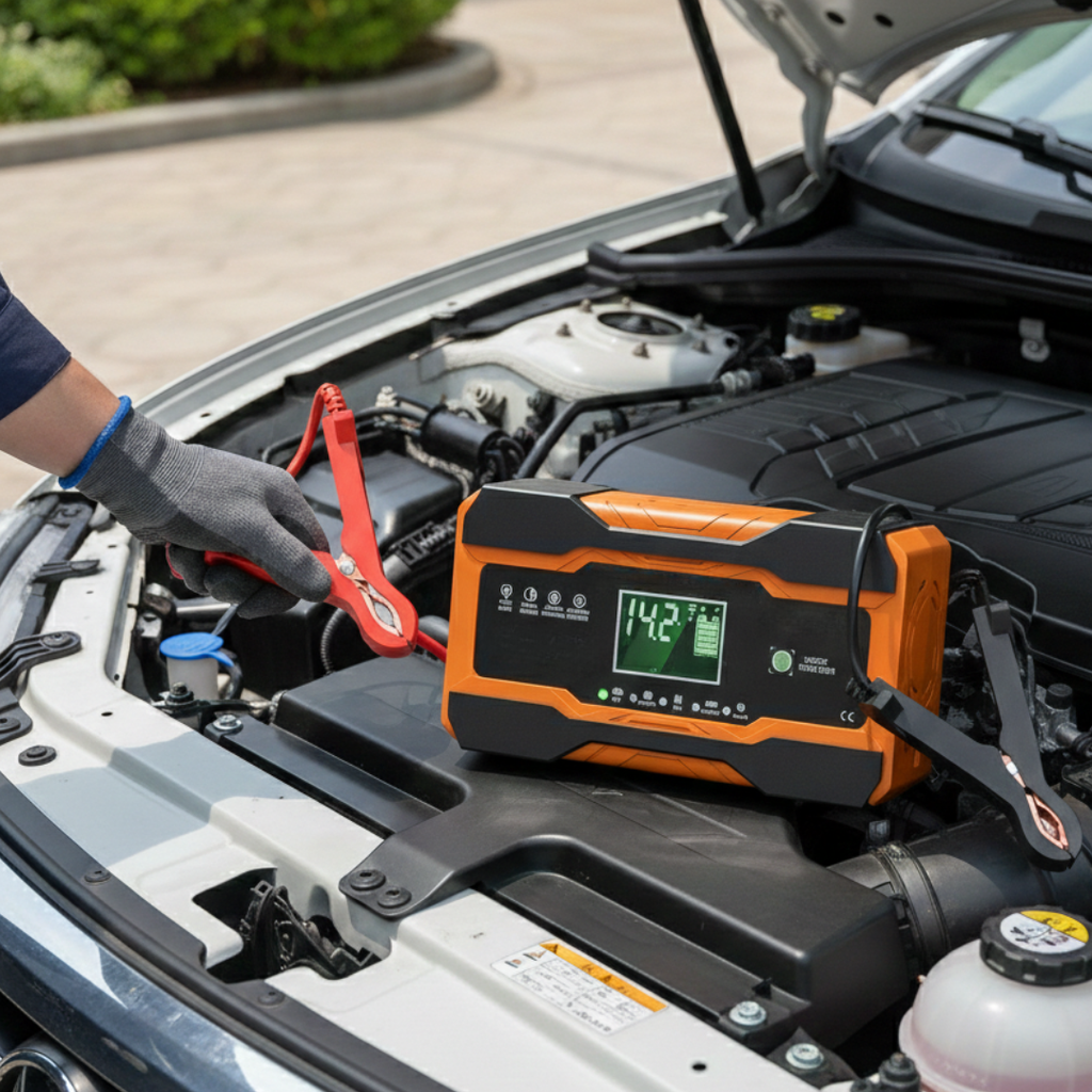 10A 12V/24V Automatic Lead-Acid Battery Charger and Maintainer