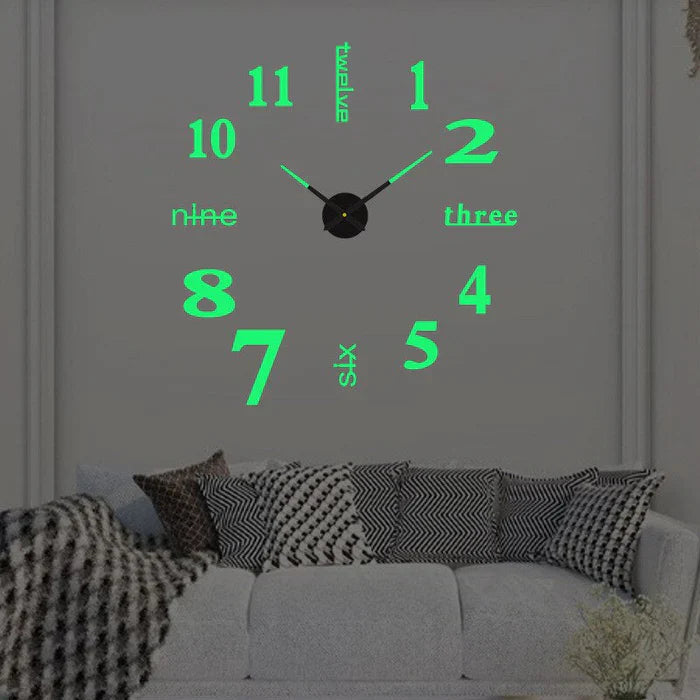 Decorative Wall Clock Silent Analog Wall Mounted Design