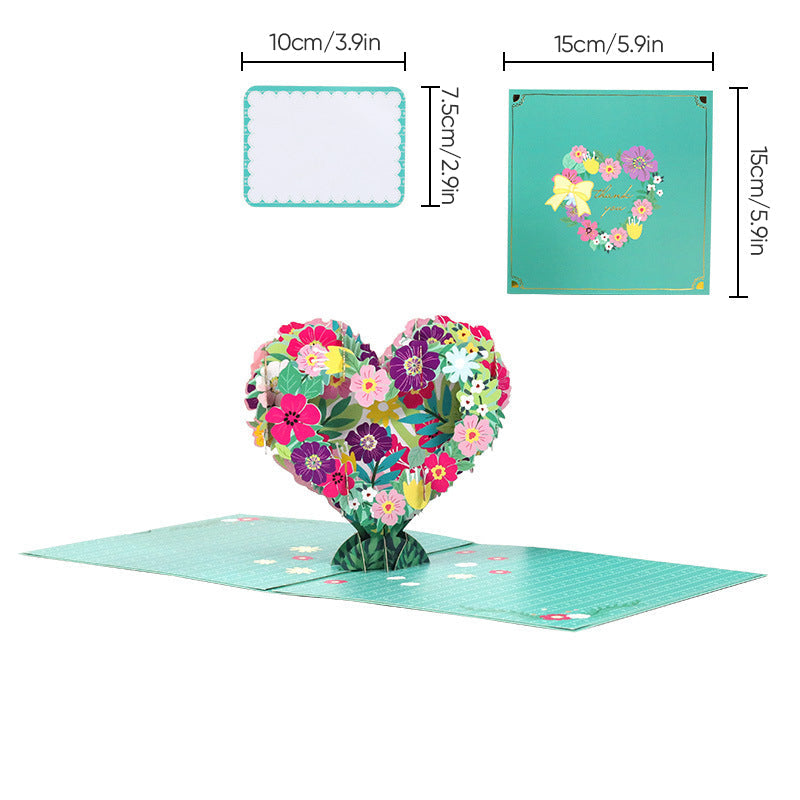 3D Floral Pop-Up Greeting Card – Mother's Day Gift