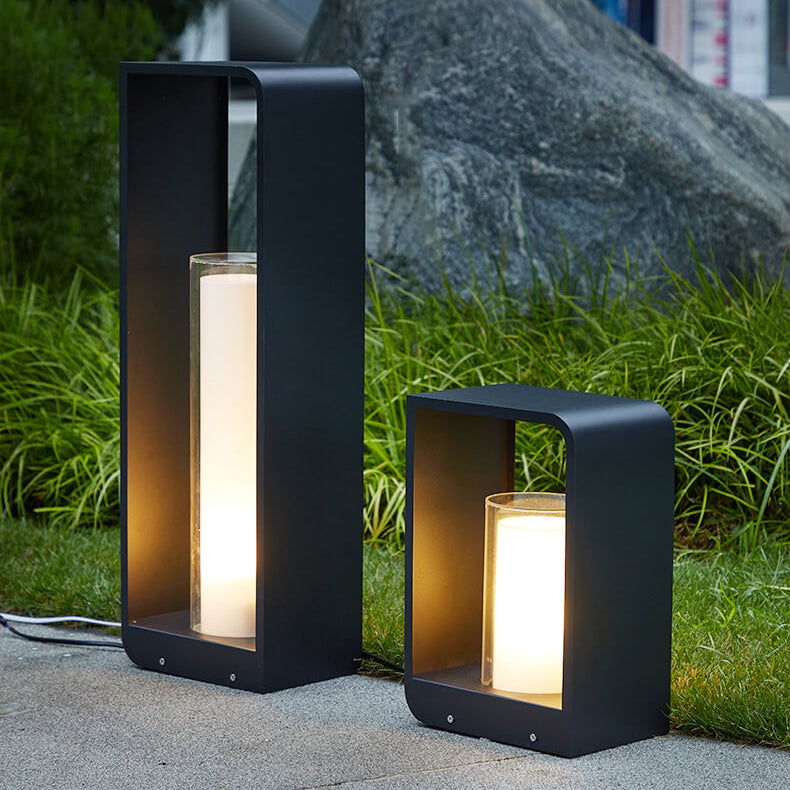 Outdoor LED Path Light Contemporary Square Garden Lighting