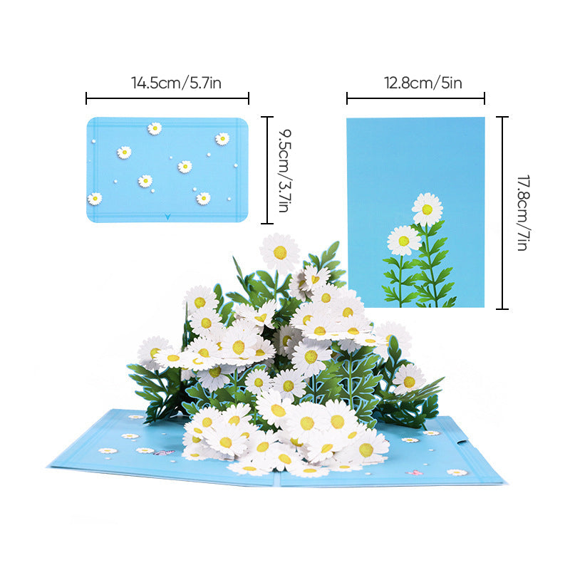 3D Floral Pop-Up Greeting Card – Mother's Day Gift