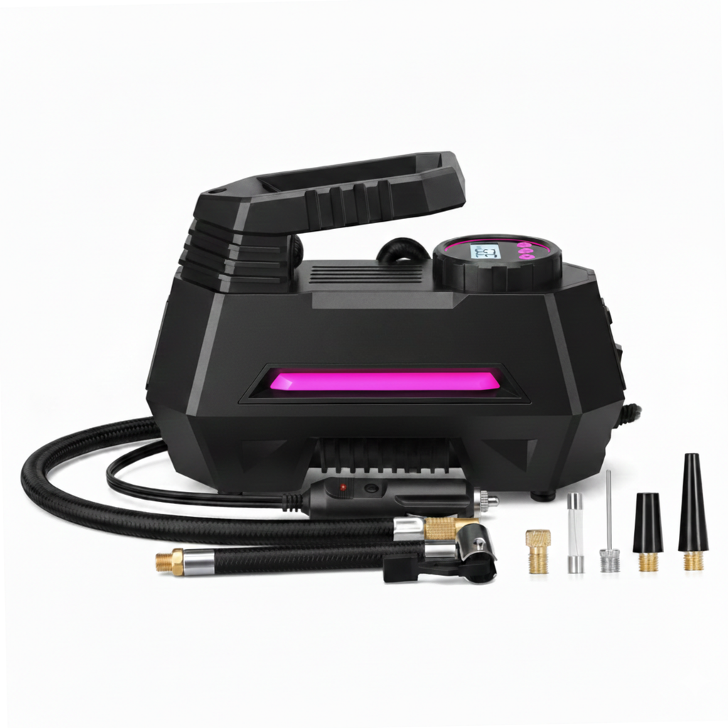 12V Car Tire Inflator 100 PSI Auto Shut-Off Digital Display LED