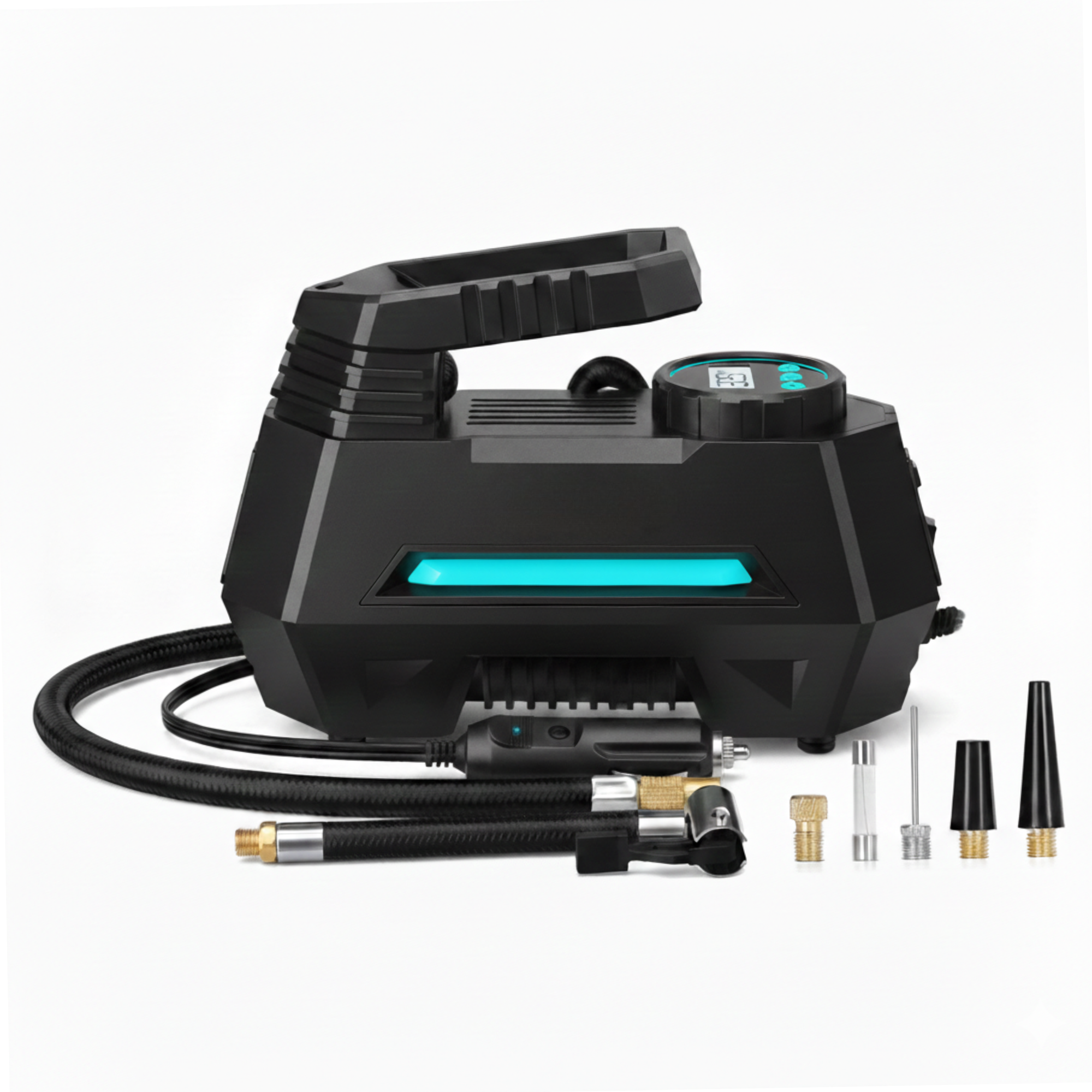 12V Car Tire Inflator 100 PSI Auto Shut-Off Digital Display LED