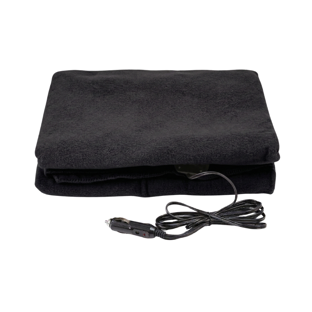 12V Heated Car Blanket Portable Fleece Travel Throw for Vehicles