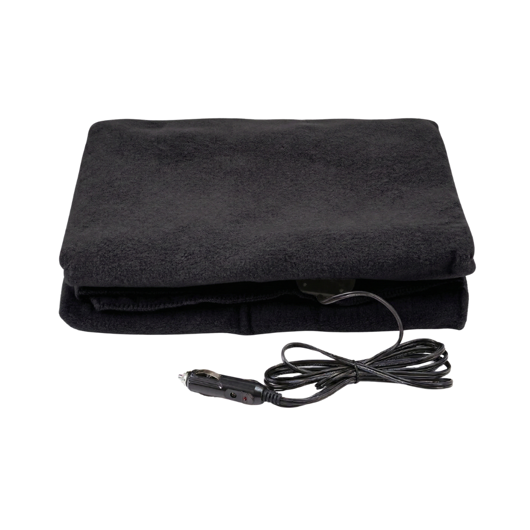 12V Heated Car Blanket Portable Fleece Travel Throw for Vehicles