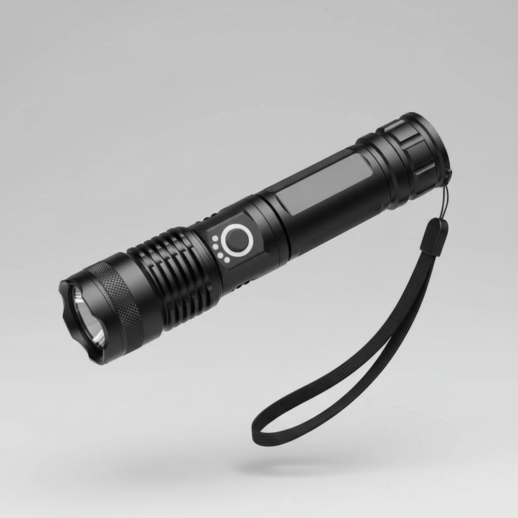 Rechargeable High-Lumen LED Torch with Focus Zoom