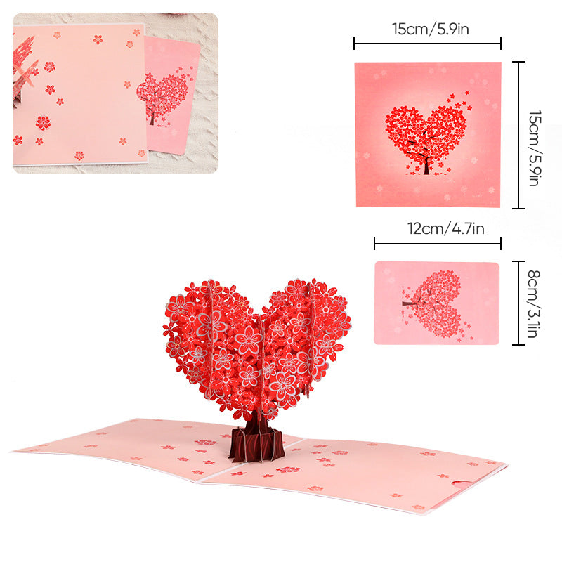 3D Floral Pop-Up Greeting Card – Mother's Day Gift