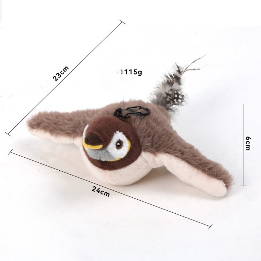 Interactive Flapping Bird Toy for Cats Motion-Responsive Play Toy