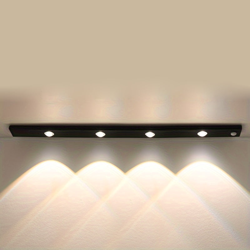 LED Motion Sensor Strip Light Wireless Rechargeable Cabinet Lighting