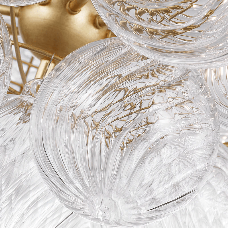 Orb Cluster Ceiling Light with Sculptural Frame