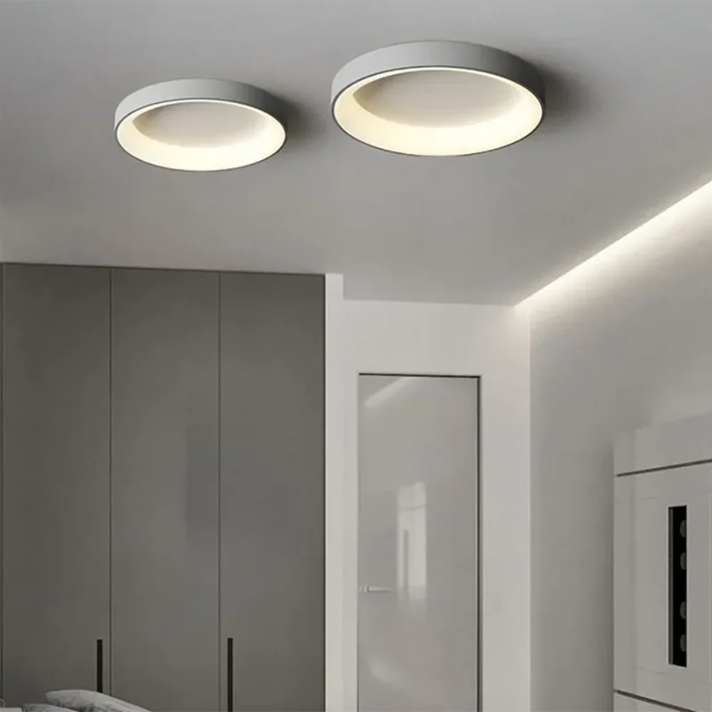 Round LED Ceiling Light Flush Mount Lighting for Home Interiors