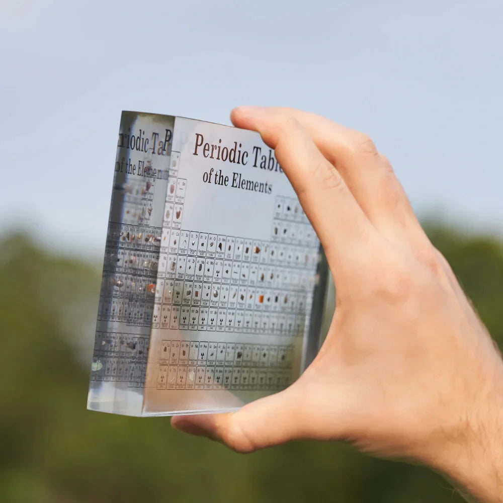 Light-Up Periodic Table with Authentic Element Samples