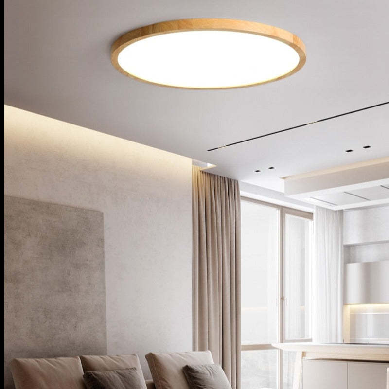 Round Ceiling Light Modern Flush Fit for Living Spaces