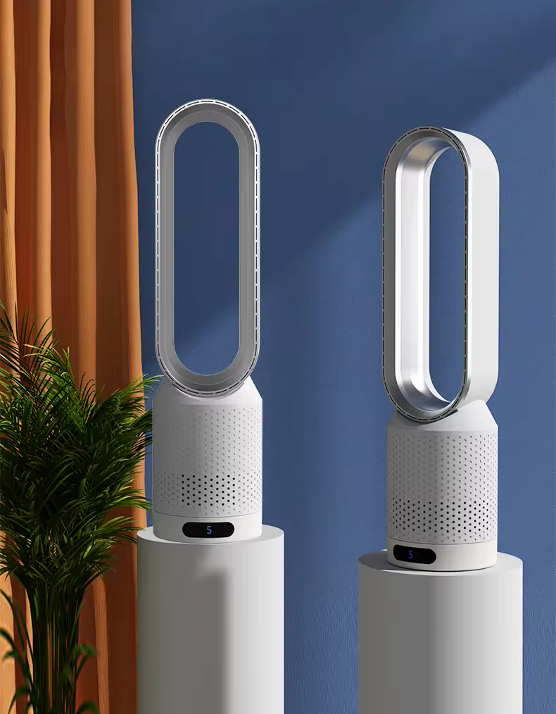 Home Air Circulation & Purification Tower Quiet 8-Speed Control