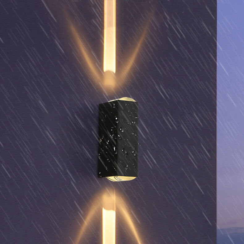 Outdoor Wall Mounted LED Light Modern Rectangular Patio Lighting