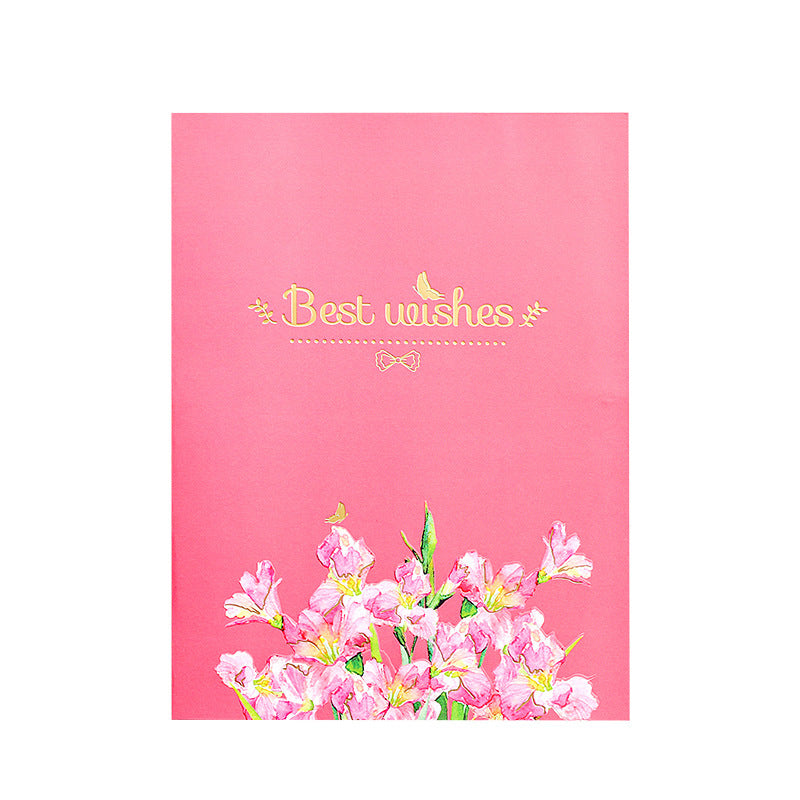 3D Pop-Up Mother’s Day Gift Card – Pink Floral Design