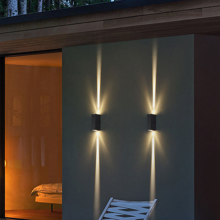 Outdoor Wall Mounted LED Light Modern Rectangular Patio Lighting