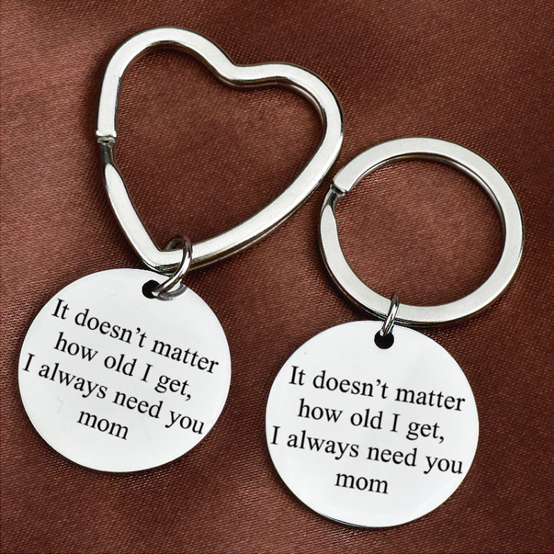 Mother’s Day Gift Keychain for Mum with Engraved Message