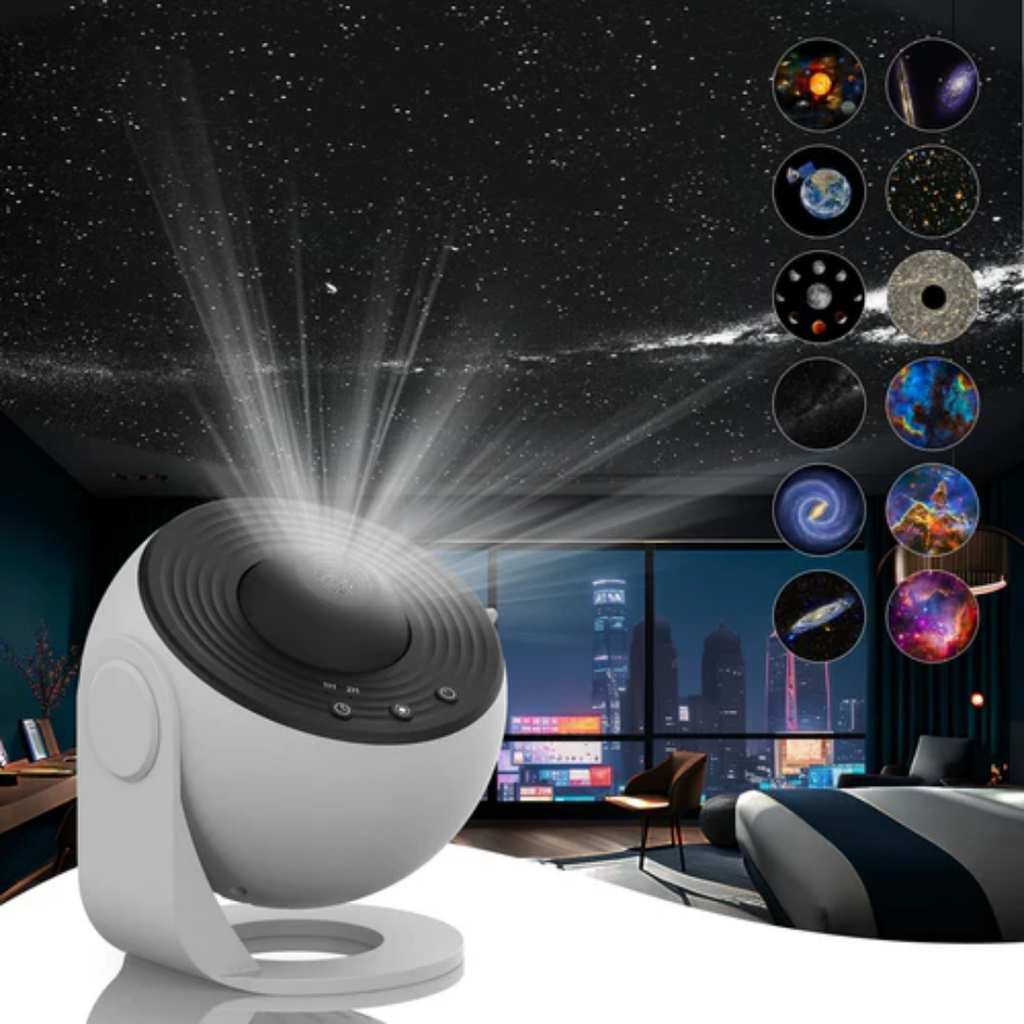 Galaxy Star Projector Light with 360° Rotation and HD Projection