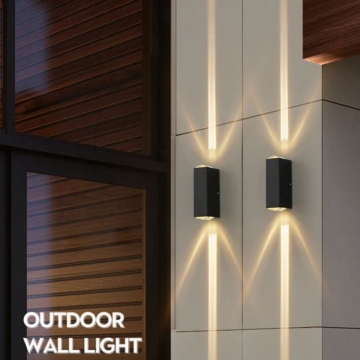 Outdoor Wall Mounted LED Light Modern Rectangular Patio Lighting