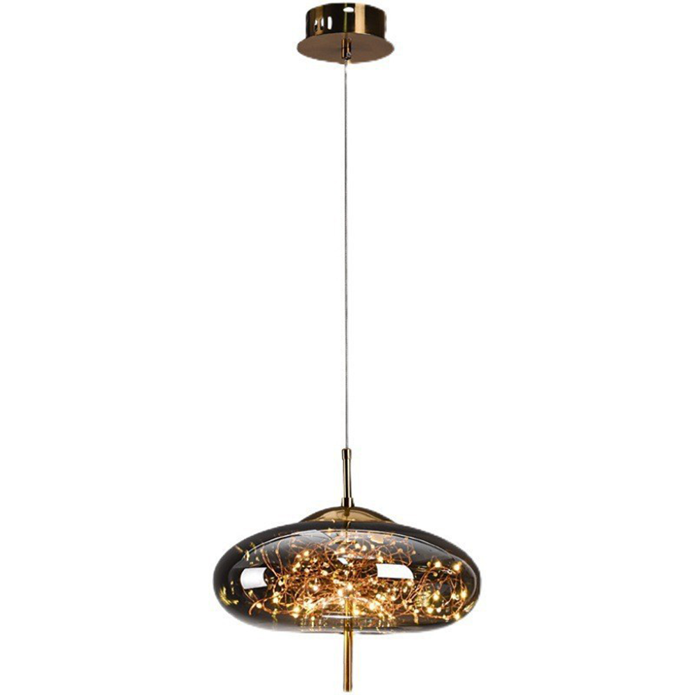 Modern LED Pendant Light Decorative Glass Indoor Ceiling Lighting