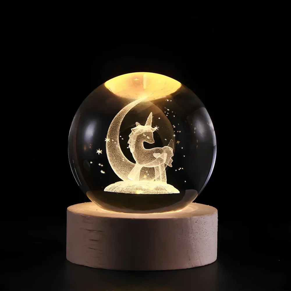 Glowing 3D Planet Light Ambient Space Night Lamp