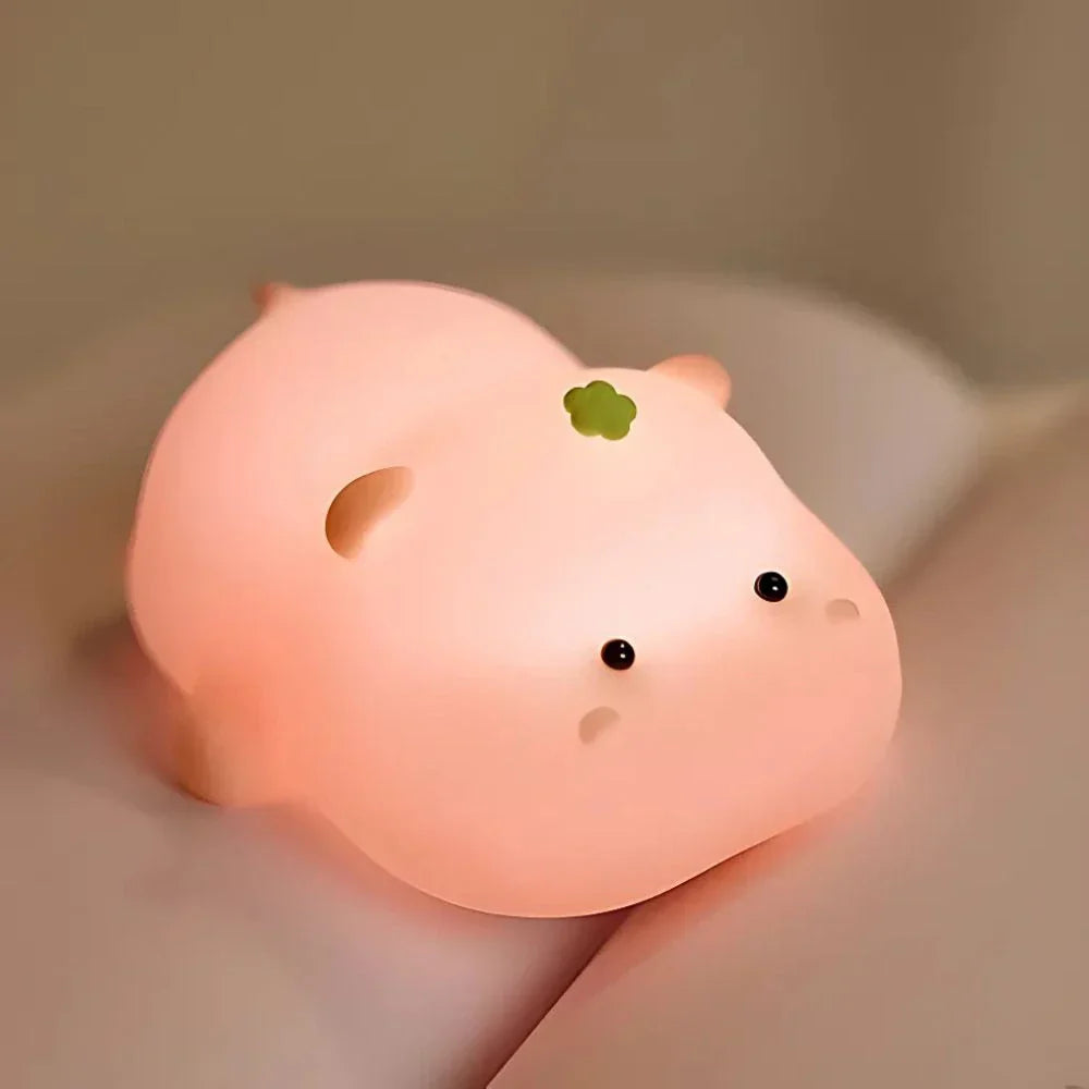 Touch Control Character Table Lamp Rechargeable Bedside Light