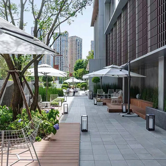 Outdoor LED Path Light Contemporary Square Garden Lighting