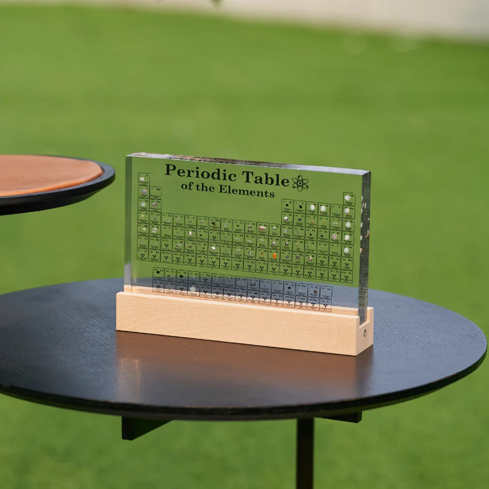 Light-Up Periodic Table with Authentic Element Samples