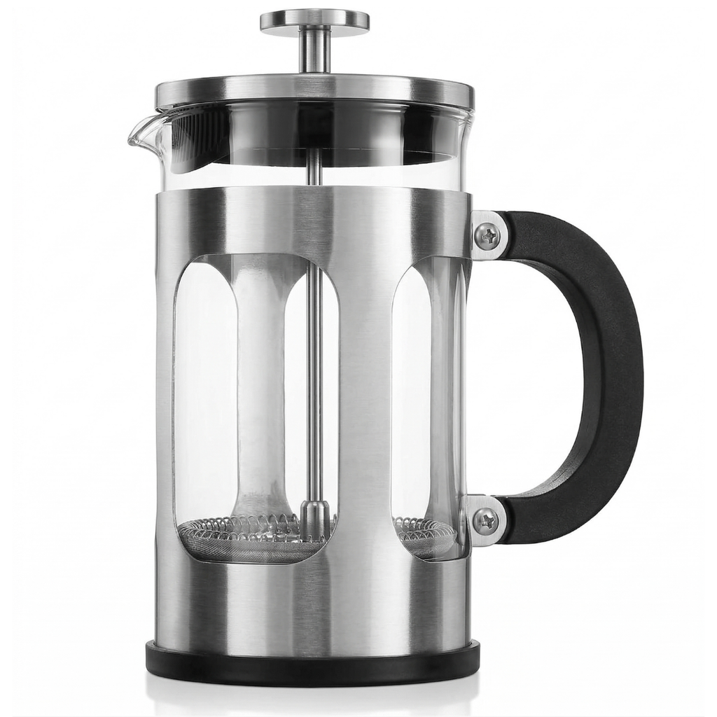 21 oz Glass French Press Coffee and Tea Maker with Steel Filter