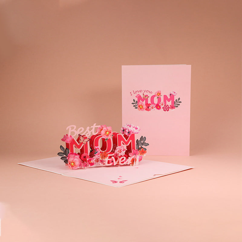 3D Floral Pop-Up Greeting Card – Mother's Day Gift