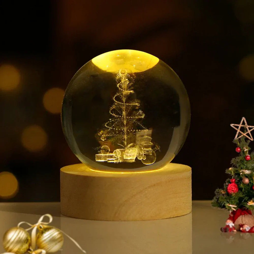 LED Planet Sphere Night Light USB Powered Ambient Lamp