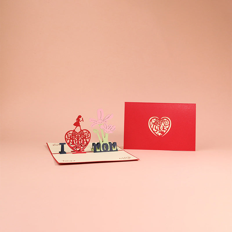 3D Floral Pop-Up Greeting Card – Mother's Day Gift