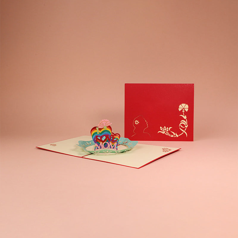 3D Floral Pop-Up Greeting Card – Mother's Day Gift